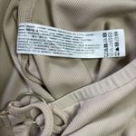 Bershka Berska Tan Ribbed O-Ring High Rise Flared Pants Photo 7