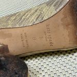 Kate Spade New York Billie Peep Toe Heels Gold Snakeskin Leather Pumps Size 7 Photo 7