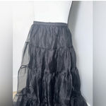 STAUD Dragon Ruffle Tulle Skirt in Black/Size 10 Photo 4