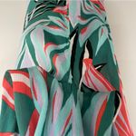 Anne cole Swim Coverup Tunic Lightweight Botanical Leaf Green Coral Lavender Photo 5