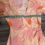 Kate Spade NWOT  Grand Daisy Midi Wrap Dress Women's Orange Pink Size 0 Photo 6