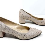 Adrienne Vittadini [] Fiona Crystal Sequined Pointed Toe Block Heel Pumps Sz 11M Photo 0