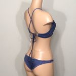 PilyQ  Cayman Embroidered Gypsy halter bikini. D-cup/M-bottom NWT Photo 3
