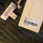 A.Peach  v neck drawstring scrunch sweater Photo 4