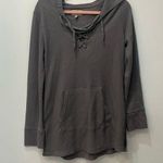 Allison Brittney allison-brittney waffle knit tunic gray size small Photo 0