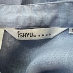 Ishyu Shirt Women 1X Blue White Embroidered Tunic Top Lagenlook Boho Bohemian Photo 5