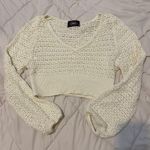 Cider Cream Knit Cropped Sweater Photo 0
