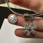 Love this life  Christmas Holiday Bracelet Bangle Rhinestone Snowflake Believe Photo 1