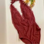 Xhilaration one piece Low Cut lace bathing suit size medium D22 Photo 3