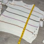 SO  Side Lace-Up Sweater Beige Stripe Size XS Photo 5