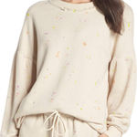 Free People  Movement Make it Count Splatter Paint Sweatshirt Photo 0