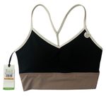 Gaiam (M) Strappy Wireless Sports Bra Med-Impact Racerback Workout Yoga Bralette Photo 11