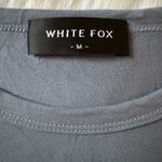 White Fox Boutique White Fox Size M Too Blessed Tee Steel Photo 3