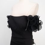 XScape . Off-The-Shoulder Ruffled-Sleeve Gown. Photo 10