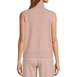 Antonio Melani Ivone Cashmere Sweater Turtleneck Sleeveless Vest Pink Large NWT Photo 1