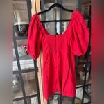 Abercrombie & Fitch Abercrombie Tall Linen mini wrap dress Puff short Sleeves tie front vneck Photo 4