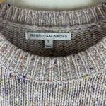 Rebecca Minkoff  Blush Confetti Merino Wool Cold Shoulder Sweater Size Small Photo 2