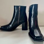 Peter Do Everyday Black Leather Ankle Boots Photo 5