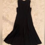 Theory NWOT  Sleeveless fit and flare Admiral crepe black midi dress size 6 Photo 5
