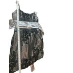 Love Tease Y2K 2000s Black Floral Velvet Burnout Empire Waist Bubble Hem Hoco Dress Sz 3 Photo 5