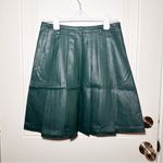 Free People NWT  Green Faux-Leather Skirt Sz 0 Photo 13