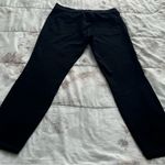 Ann Taylor  black straight leg mid rise pants, size 10 office business casual Photo 9