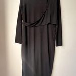 Eloquii Black Wrap Cut Out Front Long Sleeve Maxi Dress 18/20 Photo 0