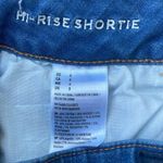American Eagle Hi-Rise Shortie Super Stretch dark wash jean shorts size 4 (28) Photo 3