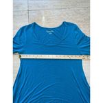 Soft Surroundings ‎ Womens Teal Blue Short Sleeve T-Shirt PS Photo 2