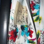 Westbound Floral Print Shorts White Stretch Casual Summer Women’s 14 Blue Photo 5