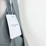 ANINE BING Sport Renae Logo Sports Bra Top in Dark Gray Photo 9