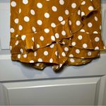 Pretty Little Thing Mustard Polka Dot Frill Detail Skort Short size 2 Photo 4