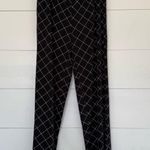 Cable & Gauge Women’s Medium Black White Patterned Pull on Pants Stretchy Photo 0