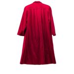 Vintage Hockanum Overcoat Womans Large Wool Blend Fabric by Forstman Union USA Red Photo 1