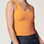 Spanx Get Moving Fitted Cropped Workout Tank Top Orange Size Medium Photo 0