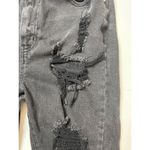 Material Girl  Denim Black Distressed Bermuda Shorts Sz 13 Juniors Photo 3