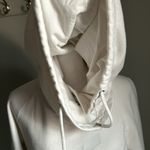  Women’s Rose Gold Nike Swoosh Front Logo Funnel Neck Pullover Hoodie Photo 4