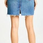 Hudson Jeans HUDSON LULU RAW HEM MINI JEAN SKIRT IN VROOM BLUE WASH 27 FRAYED Photo 1
