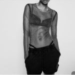 ZARA Black Studded Multicolored Mesh
Bodysuit(Size Small) Photo 1