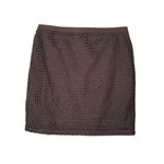 ZARA  chocolate Brown textured mini Skirt Medium Photo 1