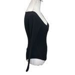 ALLSAINTS Jamie Long Sleeve Bodysuit Black Top Stretch Minimalist Womens Size 4 Photo 2