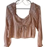 Kirious Los‎ Angeles Cropped Pink Blouse Size M Size M Photo 0