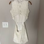 Alexis  White Lace Open Back Romper Small Photo 8