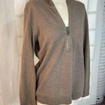 Tommy Bahama Tan Light Brown Quarter Zip Pullover Sweater Size M Photo 1