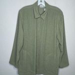 Cricket Lane Petites Top‎ With Pockets Green Size L Photo 4