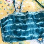 Hot Water Tie Dye Bandeau Reversible Bikini Top Blue L Photo 1