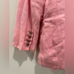 DL1961  Pink‎ Linen Blazer Size M Photo 11