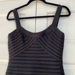 BCBGMAXAZRIA ‎ Black Gown Maxi Structured Satin Gown Size 6 Prom Homecoming Mesh Photo 6