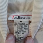 Talbots  womens silk blend creme turtleneck long sleeve sweater size Medium Photo 1