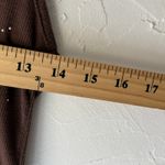 Sylvie & Mado Tank Top Y2k Small Brown Tuscan‎ Rhinestone Ribbed Going Out Photo 6